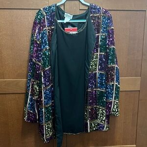 Chadwicks Black Jacket with Gold Trim